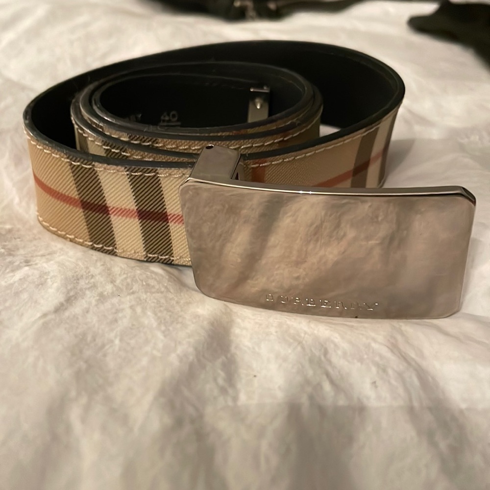 Burberry canvas belt size 100